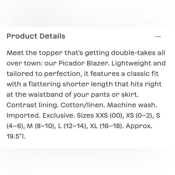 Sundance picador blazer buttercup Sunny Yellow jacket new - Picture 6 of 7